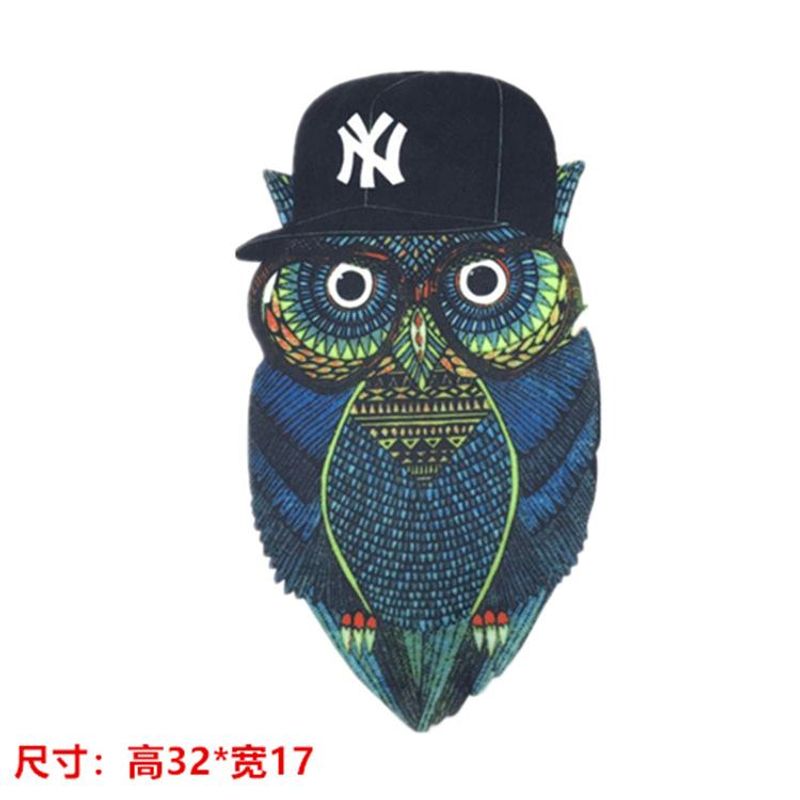 Fashion Hat Accessories Owl Heat Transfer Hot Map Hot Hat Owl Figure Diy Cloth Stickers