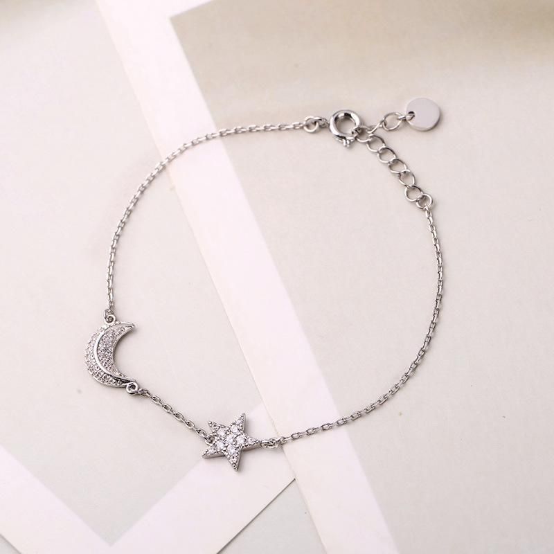 Star Moon Diamond Bracelet Female Personality Fashion Niche Design Jewelry