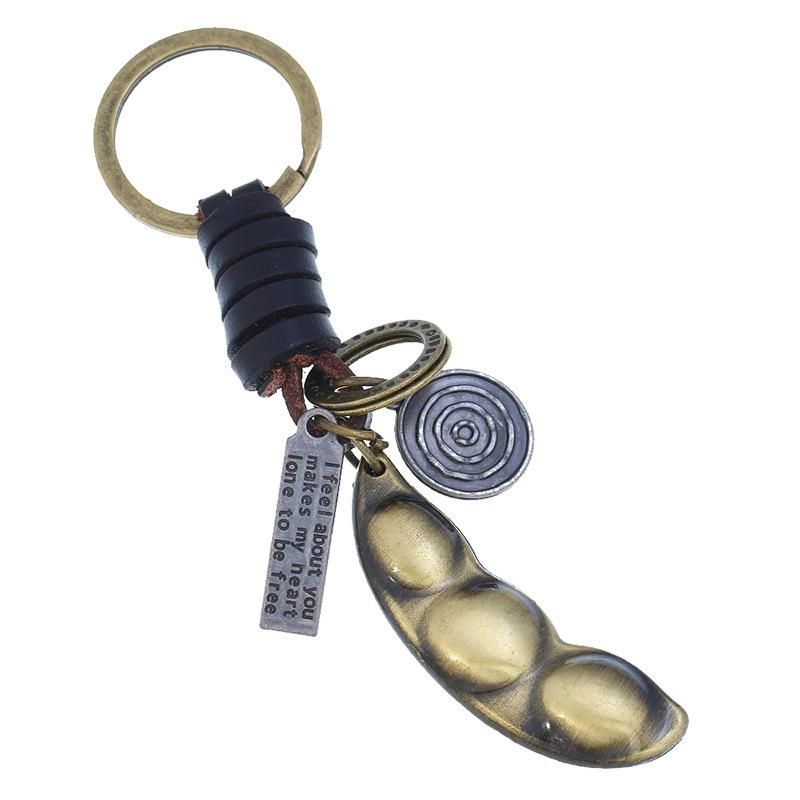 Fashion Wholesale Hand-knitted Leather Keychain Trinkets