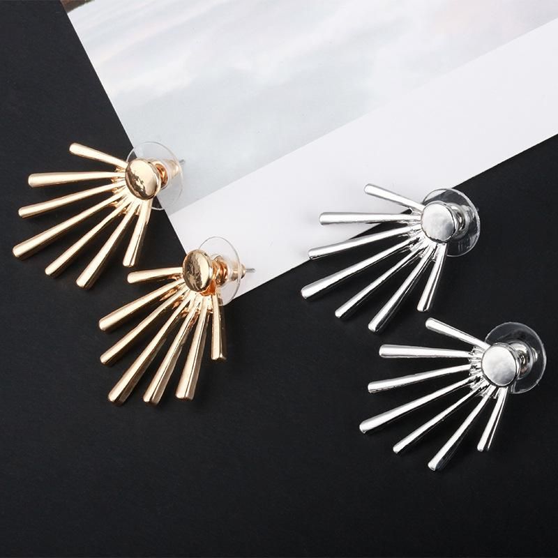 Creative Round Nails Vertical Long Stud Earrings Wholesale Fashion