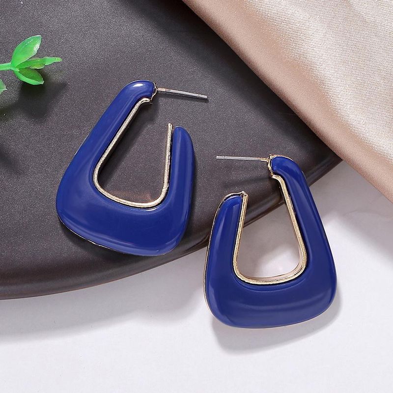 Fashion Alloy Resin Earrings Simple Personality Earrings Jiaqi Jewelry Wholesale