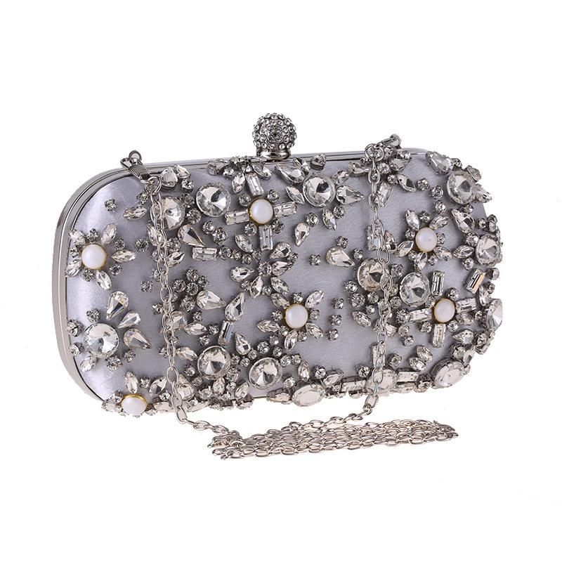 Dinner Bag Banquet Fashion Clutch Bag Diamond Dress Bag Square Box Small Square Bag