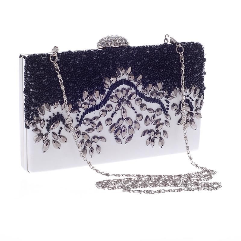 Beaded Embroidered Bag Austrian Rhinestone Evening Party Package Simple Evening Women's Bag