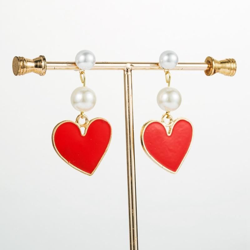 Earrings New Love Pearl Earrings Fashion Punk Wind Earrings For Women