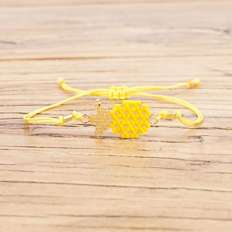 Pulsera Mujer Joyería De Fruta Miyuki Cuentas De Arroz Piña Tejida A Mano Cuerda De Amistad De Piña