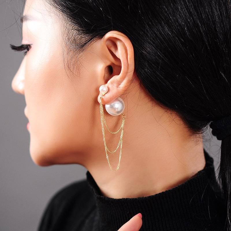 Multi-layer Fringed Earrings Fashion Korean Pearl Earrings Women Wholesales Fashion