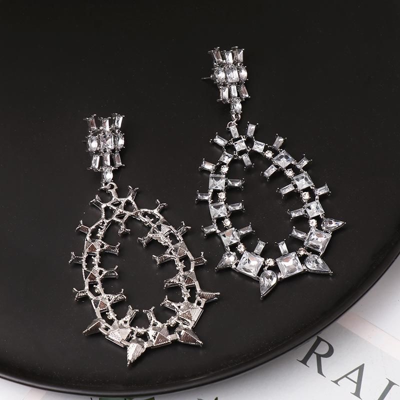 Jewelry Wholesale Geometric Earrings Tassel Long Exaggerated Earrings