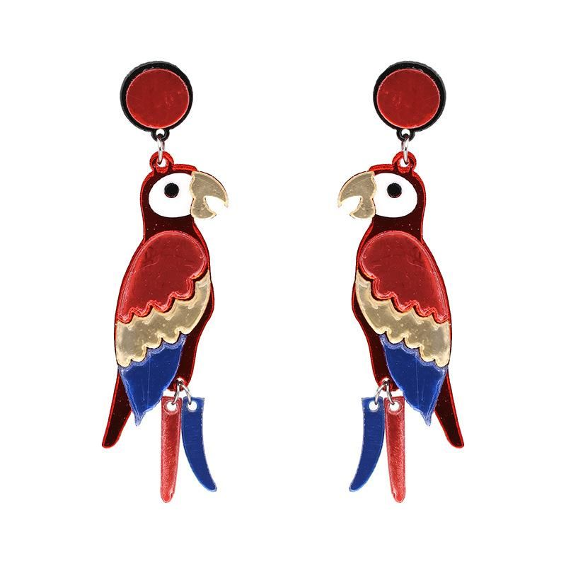 New Parrot Earrings Women's Jewelry Earrings Wholesale