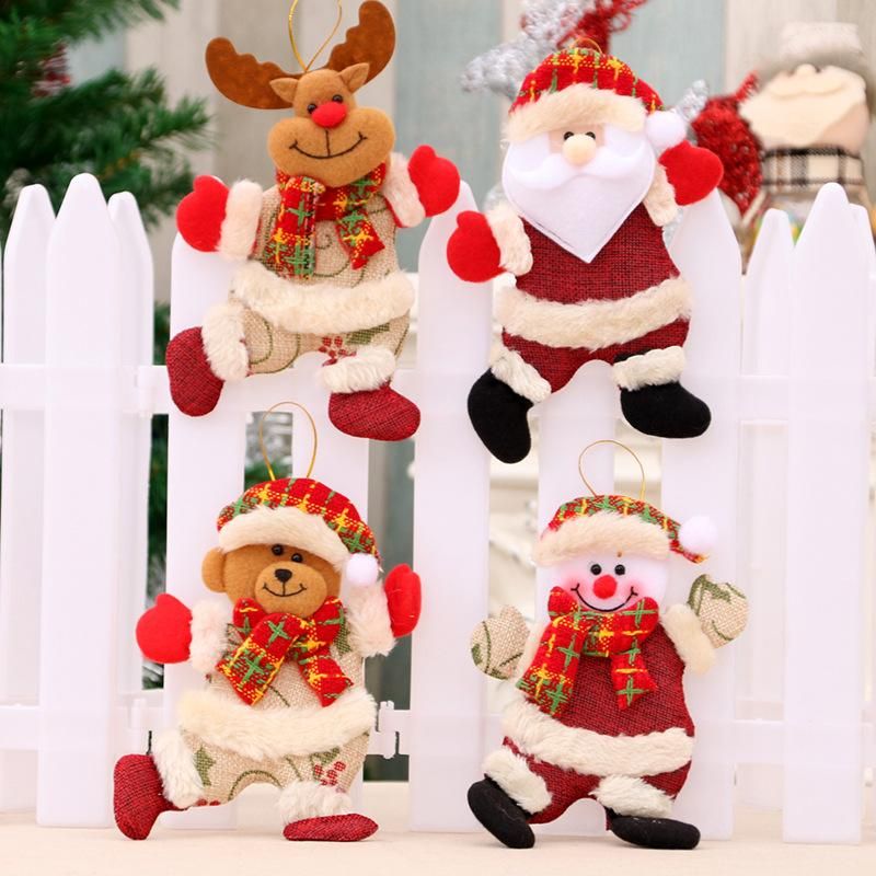 Neue Weihnachts Baum Zubehör Anhänger Weihnachts Puppe Weihnachts Dekoration Tanz Stoff Puppe Kleine Anhänger Geschenk