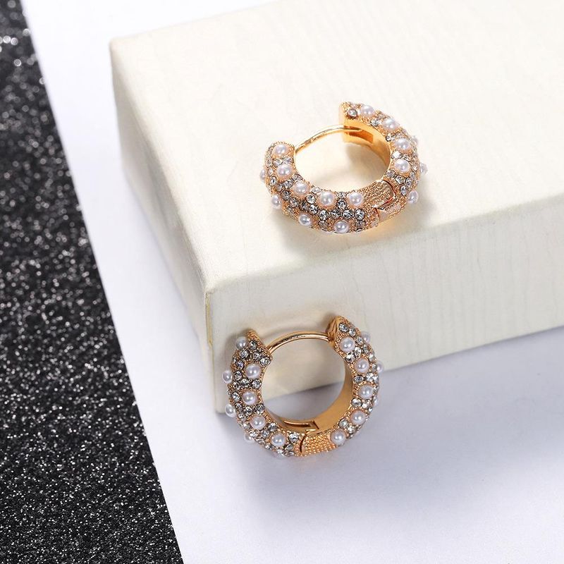Diamond Earrings With Alloy Diamonds Wholesales Fashion