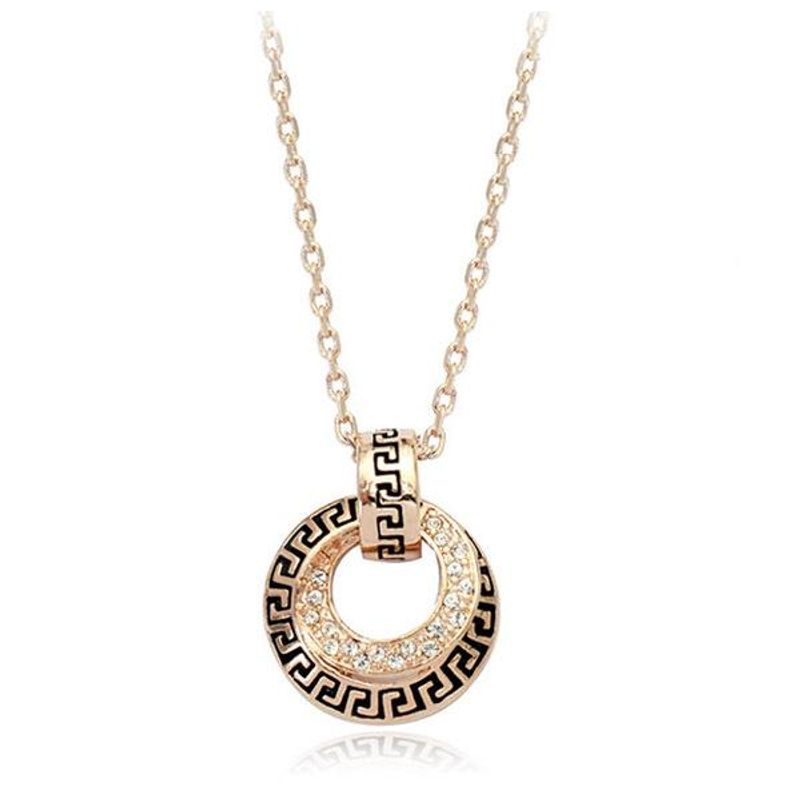 Fashion New Ancient Pattern Diamond Necklace Accessories