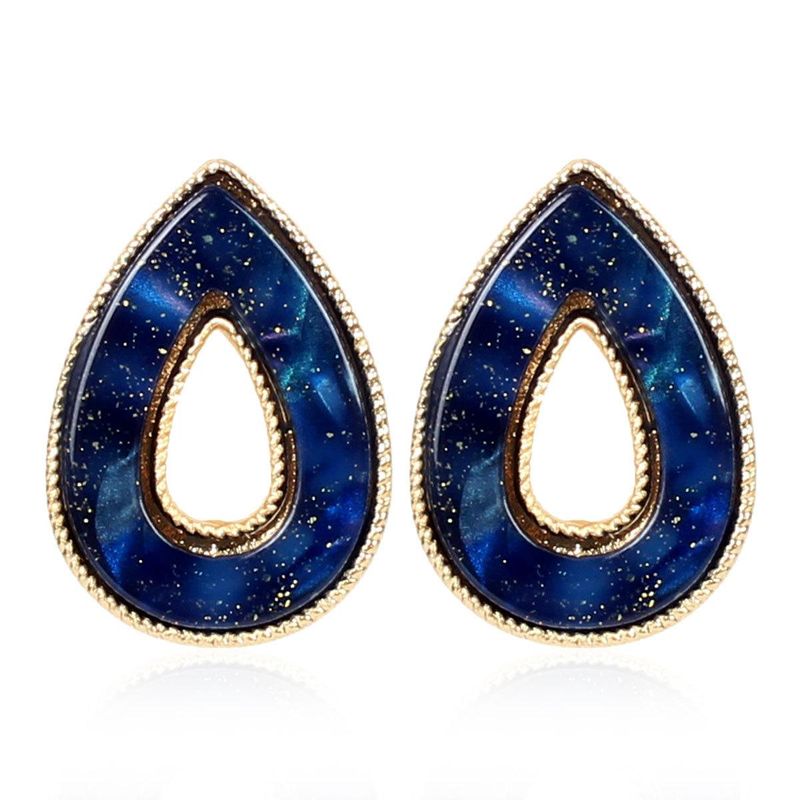 New Drop Earrings Creative Resin Plate Fashion Geometric Candy Color Earrings Female