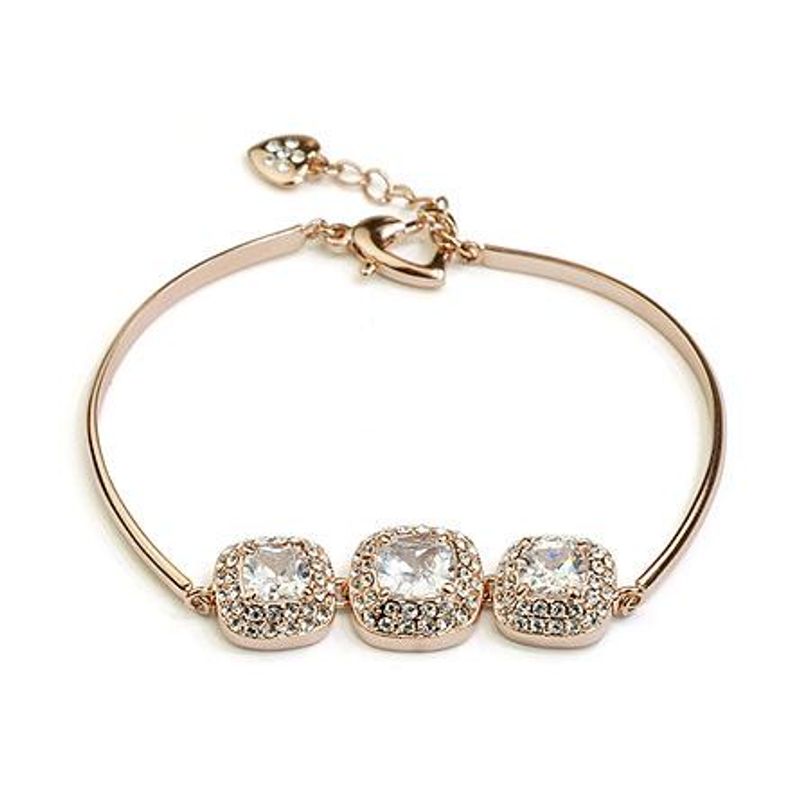 Européen Et Américain Exquis Accessoires Élégant Diamant Incrusté Zircon Bracelet Exquis Vente Chaude Commerce Extérieur Ornement En Gros 370142