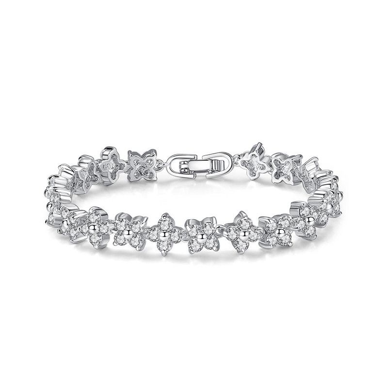 Snow Yinghua Aaa Zircon Bracelet Aaa Transparent Zircon Crystal Diamond Bracelet