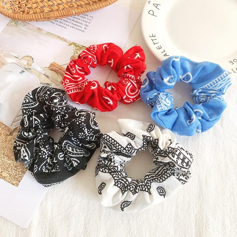 Hair Accessories Female Simple Cashew Flower Large Intestine Hair Ring Does Not Hurt Hair Rope Rope Rope