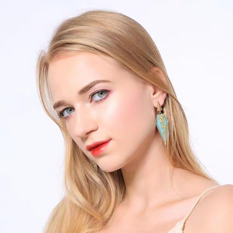 Fashion Alloy Resin Geometric Earrings Simple Earrings Personalized Earrings