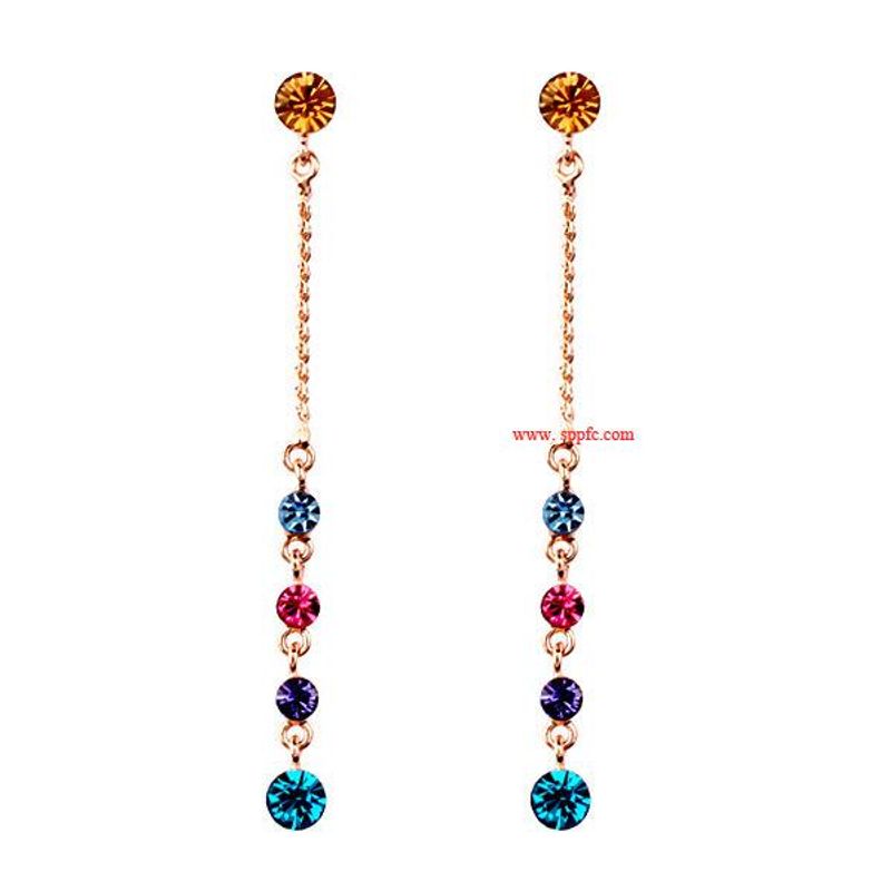 Fashion Earrings Colorful World Austrian Crystal Earrings Earrings