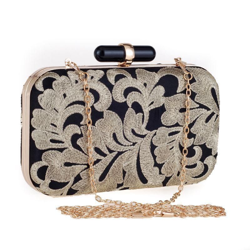 New Fashion Women's Clutch Bag Embroidered Evening Party Bag