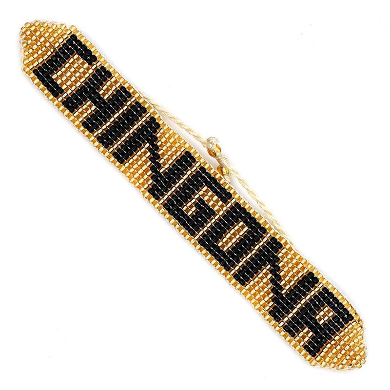 Chingonr Feministr Mgb Pulsera Tejida Con Cuentas