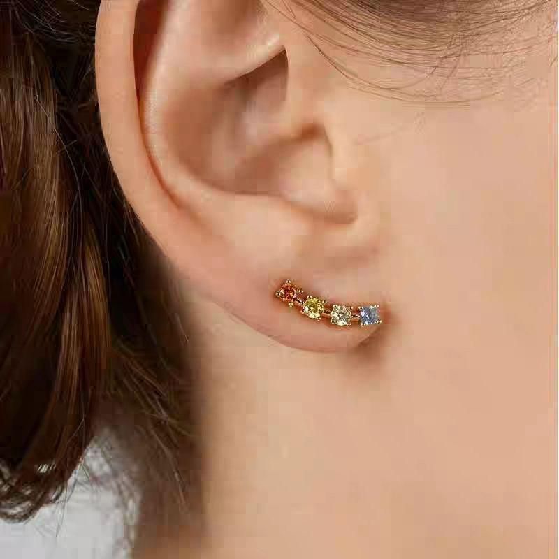 Baub Die Gleiche Legierung Diamant Ohrringe Mode Ohrringe High Sense Kleid Accessoires Laufsteg Ohrringe