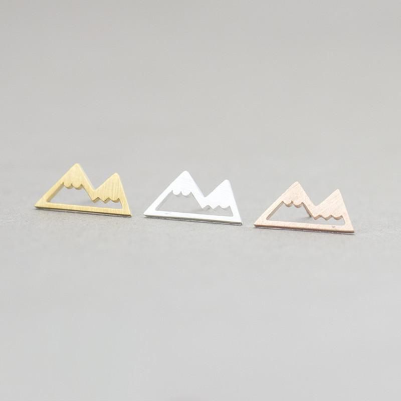 Fashion Personality Earrings Hollow Snow Mountain Earrings Wholesale