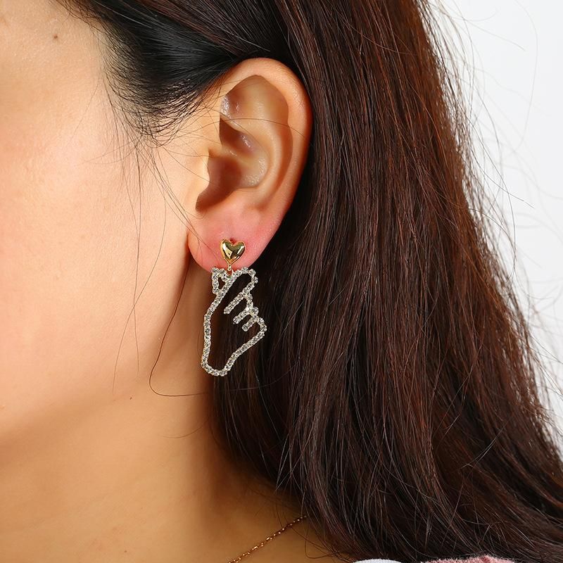 Bixin Ohrringe Grenz Überschreitende High-end-ohrringe Der Kupfers Erie Temperament Farbe Und Qualität Asymmetrische Ohrringe Ohr Stecker