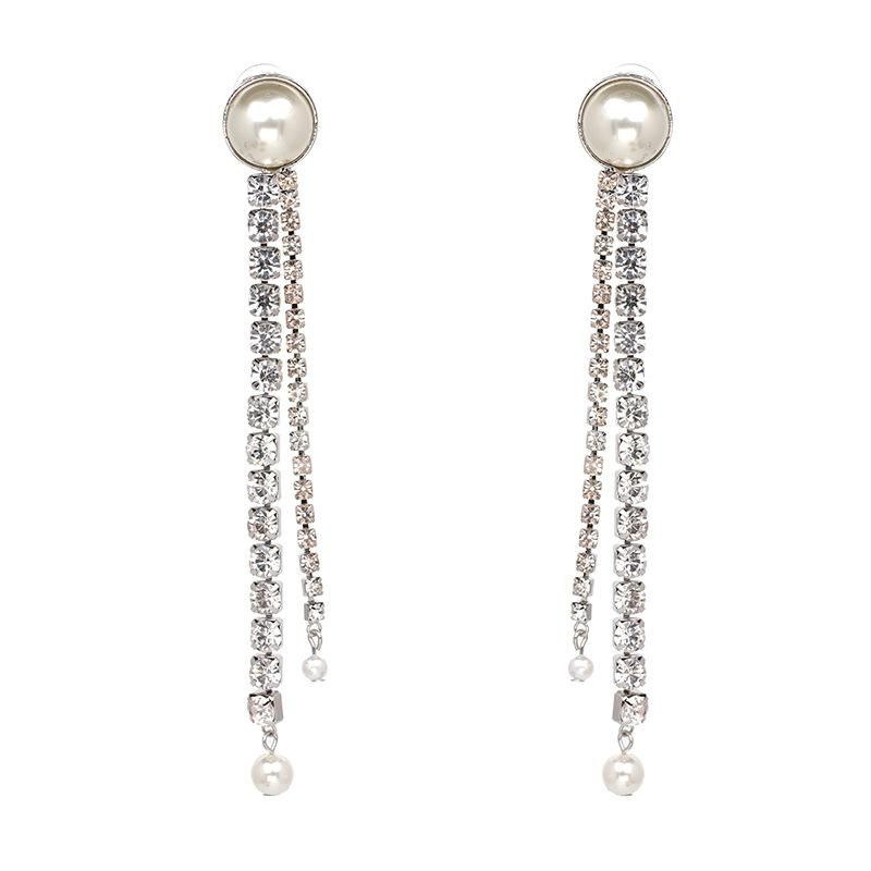 Pearl Tassel Earrings Hot Jewelry Earrings Wholesale