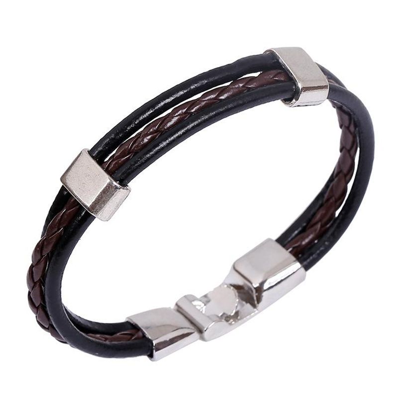 Wholesale Fashion Wild Woven Leather Bracelet