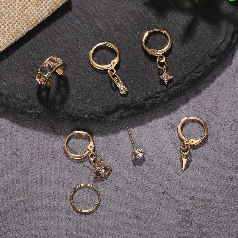 Fashion Alloy Stud Earrings Explosion Style Jewelry Accessories Wholesale