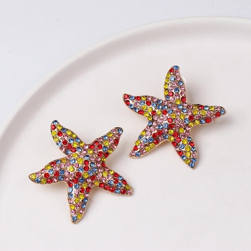 Starfish Earrings Pearl Wild Temperament Earrings Women
