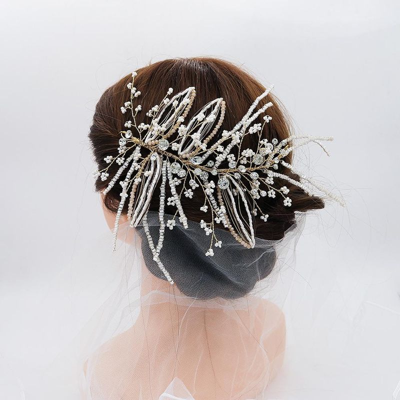 Europäisches Und Amerikanisches Temperament Braut Schmuck Eaby Neues Fairy Haarschmuck Hand Gefertigtes Perlen Haarband High-end Maßge Schneiderte Hochzeits Kopfschmuck