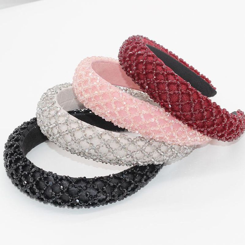 New Fashion Temperament Mesh Crystal Multicolor Personality Star With The Same Hair Hoop Prom Hair Hoop