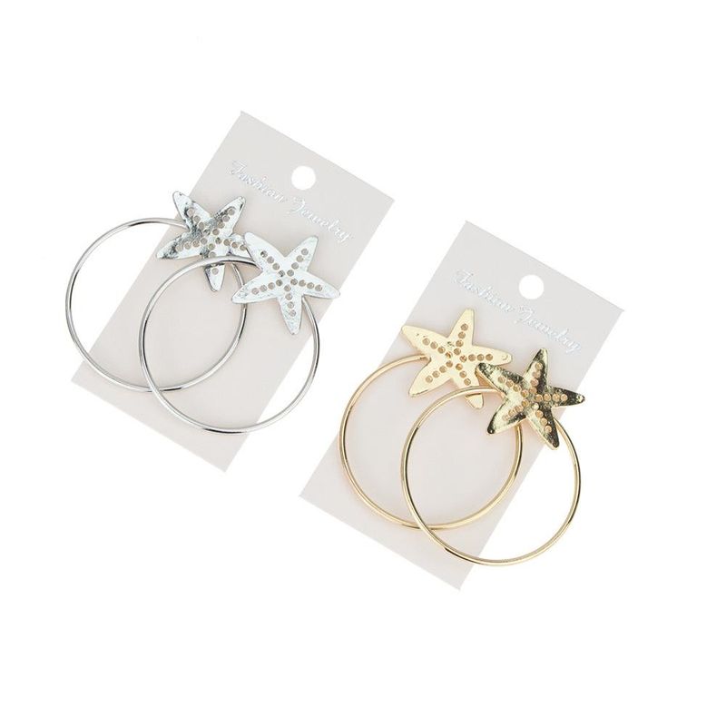 Fashion Alloy Ring Star Earrings Wholesale Earrings