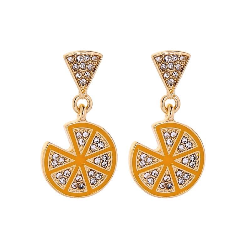 Lemon Earrings Women Diamond Earrings Fashion Earrings