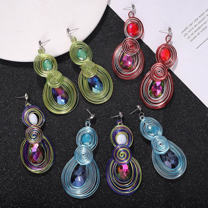 Colorful Alloy Earrings Korean New Candy-colored Earrings Fashion Earrings Accessories