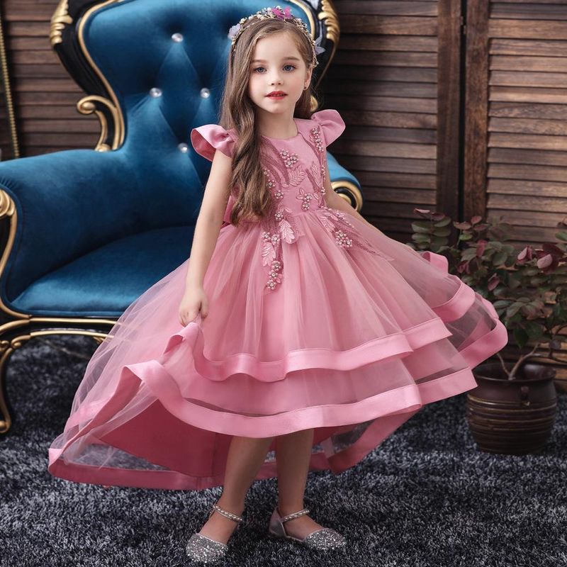 Children's Wedding Dress Girls' Tail Dress Skirt Princess Pettiskirt