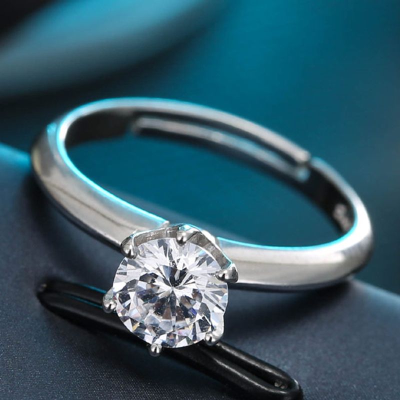 J484 Exquisite Korean Fashion Sweet Zircon Personality Ring