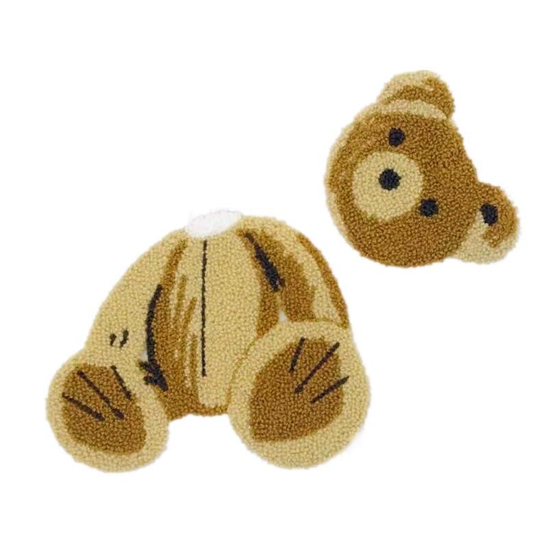Cute Bear Crochet Embroidered Plush Cloth Patch Clothes Hole Jeans Patch Patch Towel Embroidery Patch