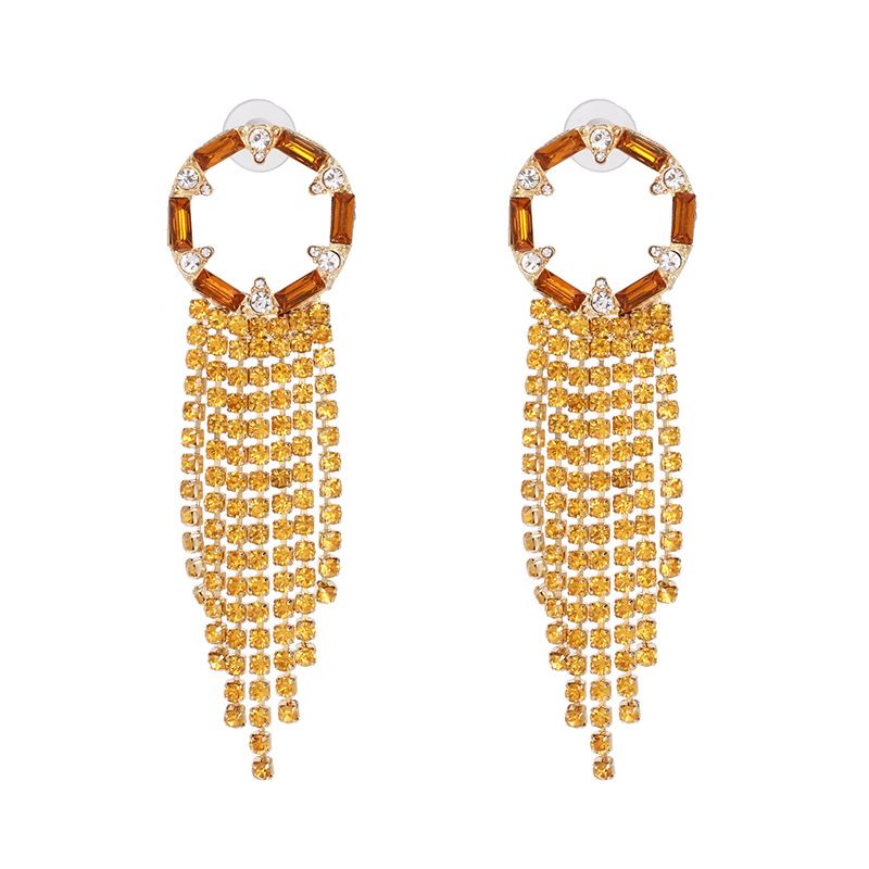 Alloy Fashion Tassel Earring  (yellow)  Fashion Jewelry Nhjj5568-yellow