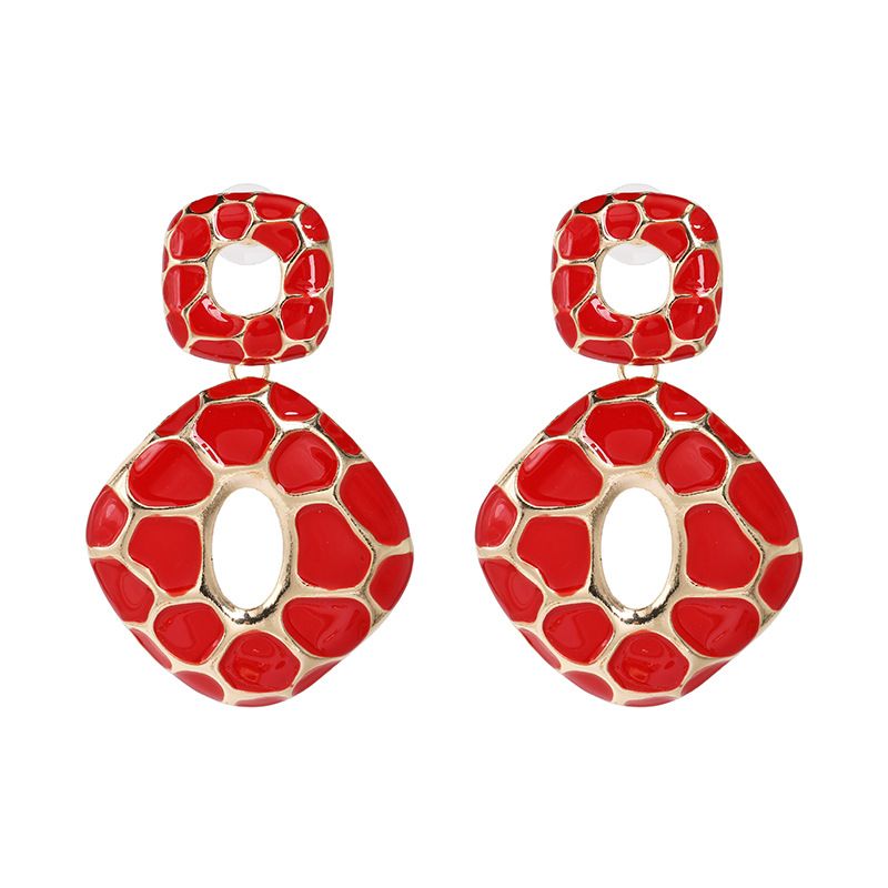 Alloy Fashion Geometric Earring  (red)  Fashion Jewelry Nhjj5573-red