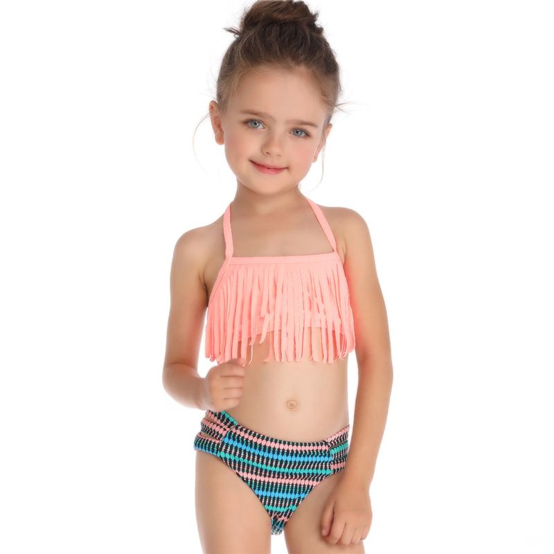 Cotton Fashion  Bikini  (orange Tassel-104)  Women Clothing Nhch0096-orange-tassel-104