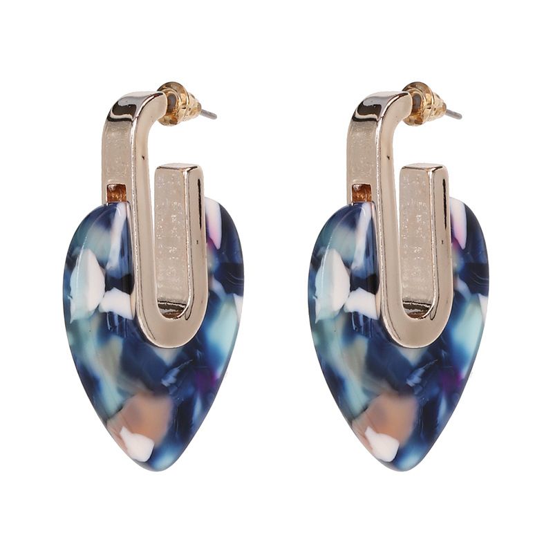 51671 Jujias Neues Produkt Acryl Acetat Herzförmige Ohrringe Schmuck Europa Und Amerika Heiß Verkaufte Ohrringe Grenz Überschreitende E-commerce-direkt Genehmigung