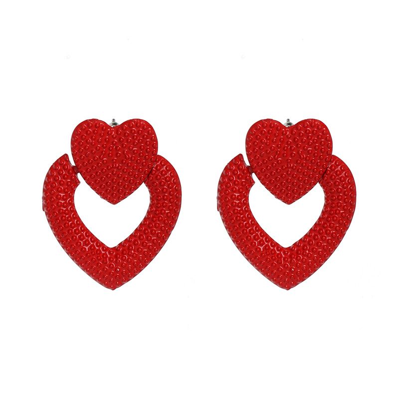 Alloy Fashion Sweetheart Earring  (red)  Fashion Jewelry Nhjj5611-red