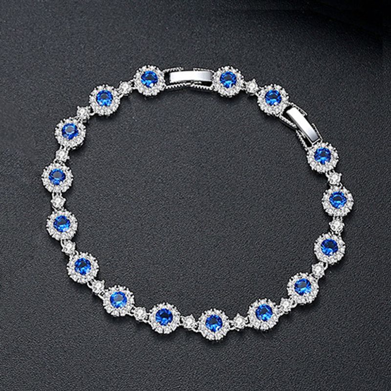 Alloy Korea Geometric Bracelet  (blue-t14d17)  Fashion Jewelry Nhtm0652-blue-t14d17