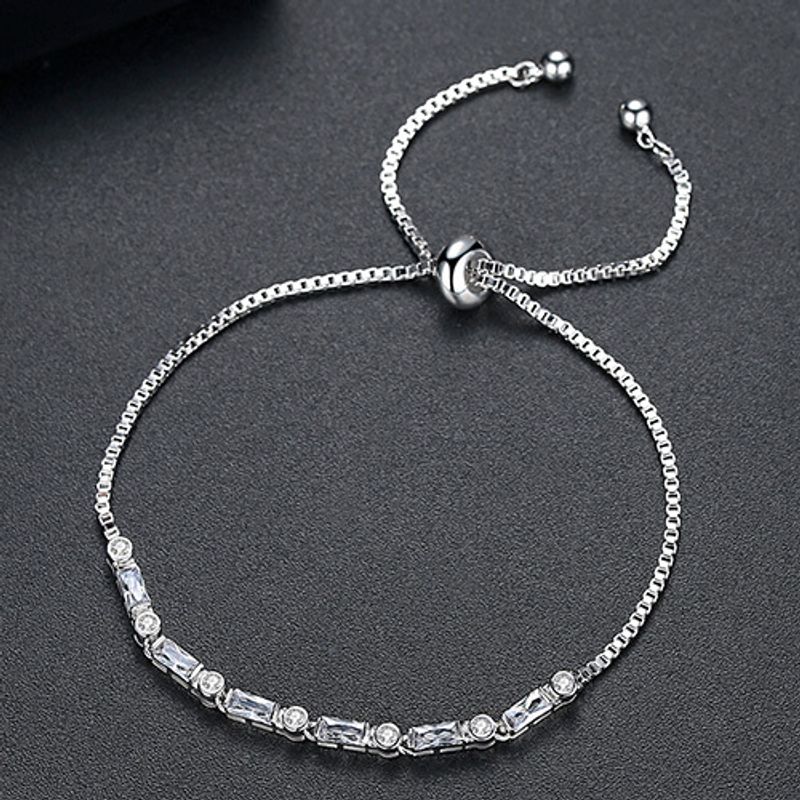 Alloy Korea Geometric Bracelet  (white Zirconium White Alloy-t14b19)  Fashion Jewelry Nhtm0657-white-zirconium-white-alloy-t14b19