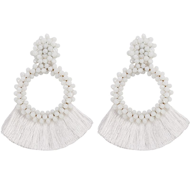 Acrylic Fashion Bolso Cesta Earring  (white)  Fashion Jewelry Nhjq11357-white