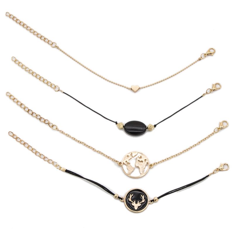 Alloy Fashion Geometric Bracelet  (black)  Fashion Jewelry Nhbq1960-black