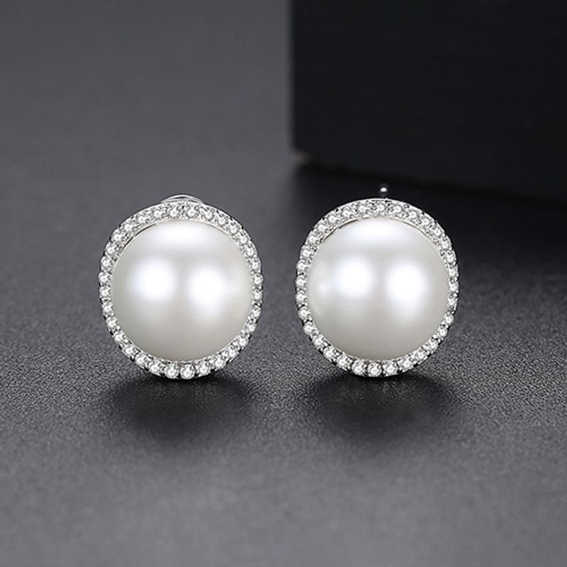 Alloy Simple Geometric Earring  (platinum-t02a24)  Fashion Jewelry Nhtm0660-platinum-t02a24