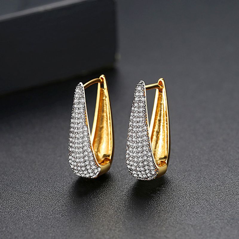 Alloy Fashion Geometric Earring  (18k-t02f24)  Fashion Jewelry Nhtm0663-18k-t02f24