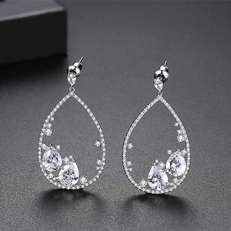 Alloy Vintage Geometric Earring  (platinum-t02a15)  Fashion Jewelry Nhtm0665-platinum-t02a15